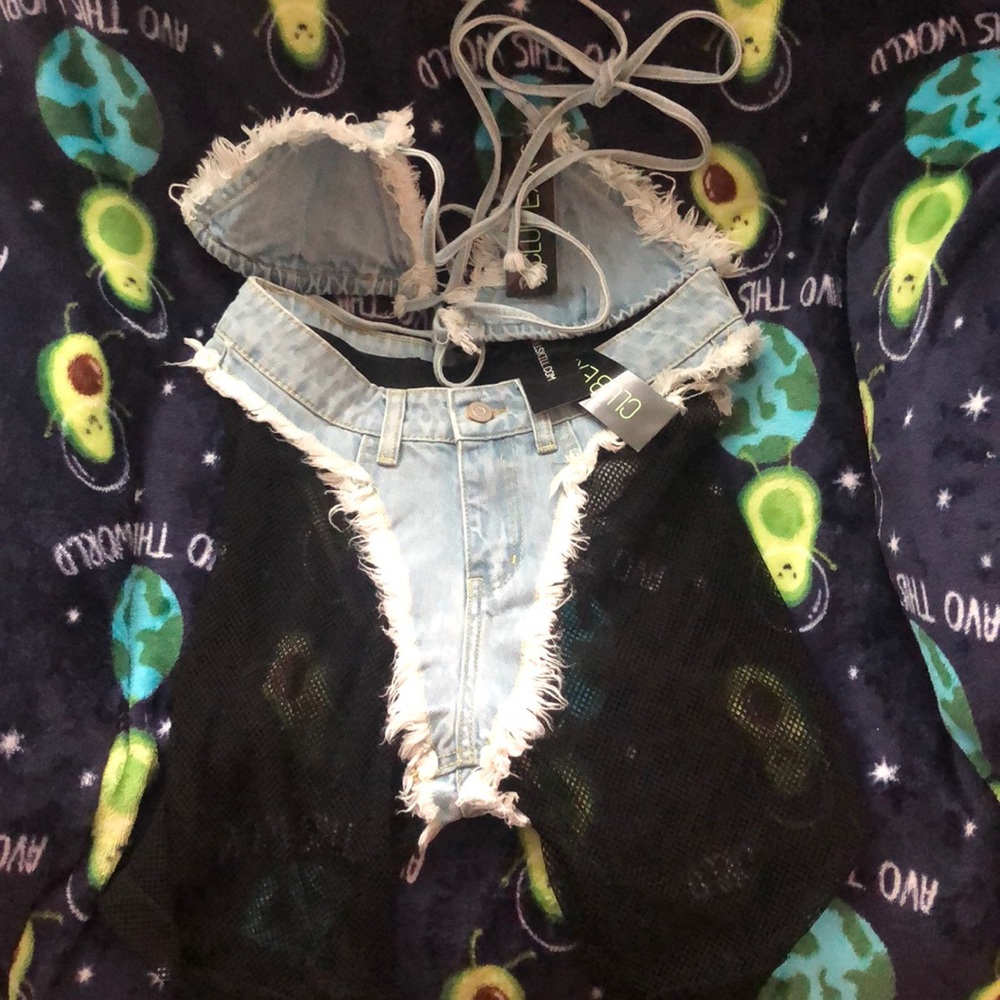 NWT DollskillxClub Exx 3pc rave set.